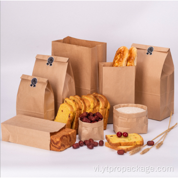 Túi giấy Kraft thức ăn nhanh in tùy chỉnh